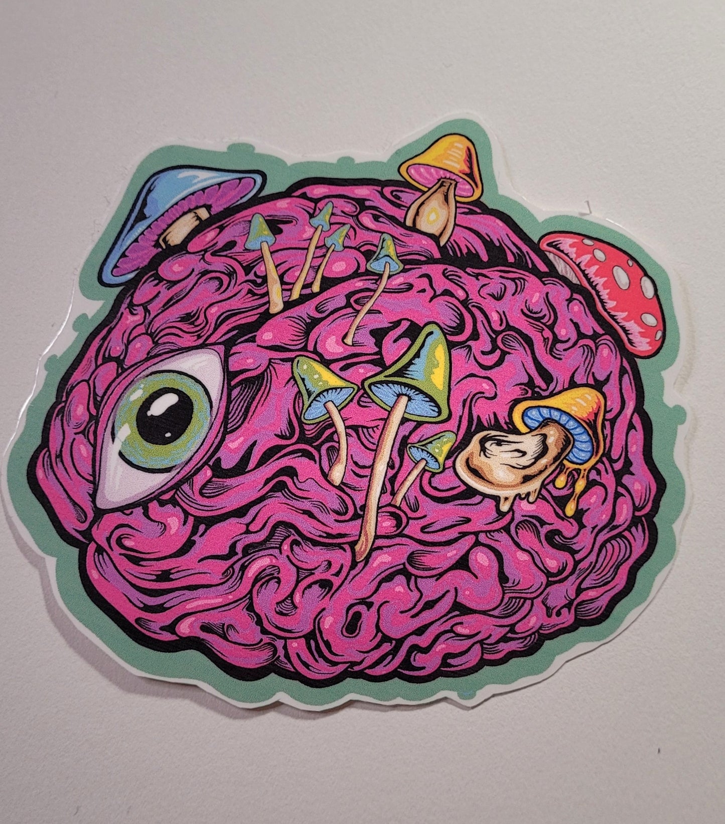 Mushroom Brain with Third Eye Sticker