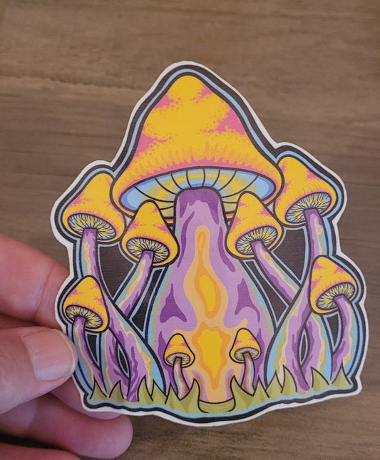 Mushroom Group Sticker