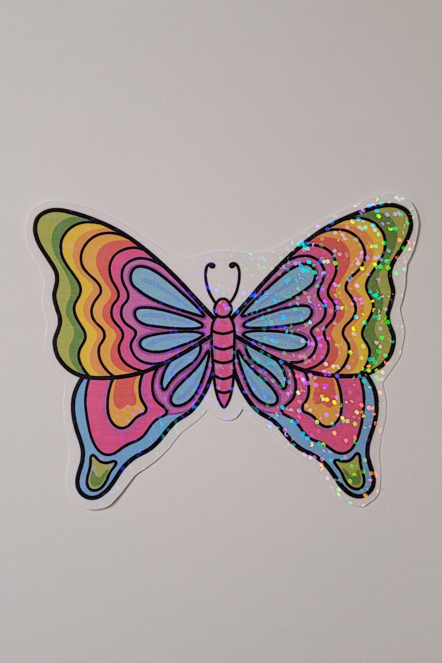 Holographic Rainbow Buttefly Sticker