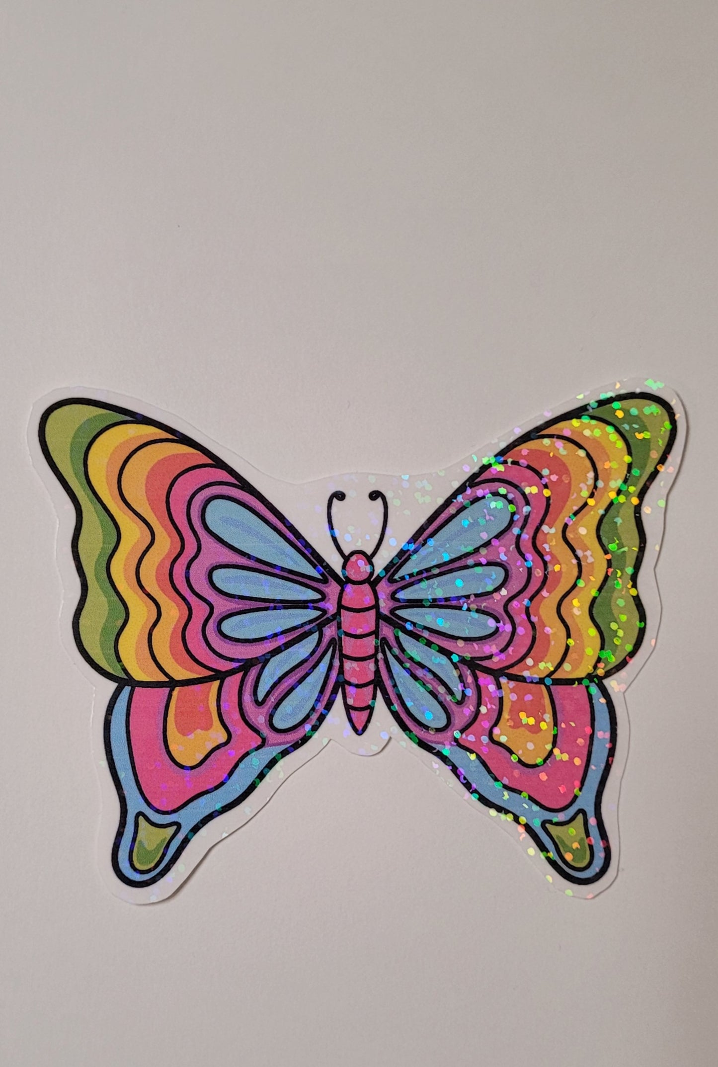 Holographic Rainbow Buttefly Sticker