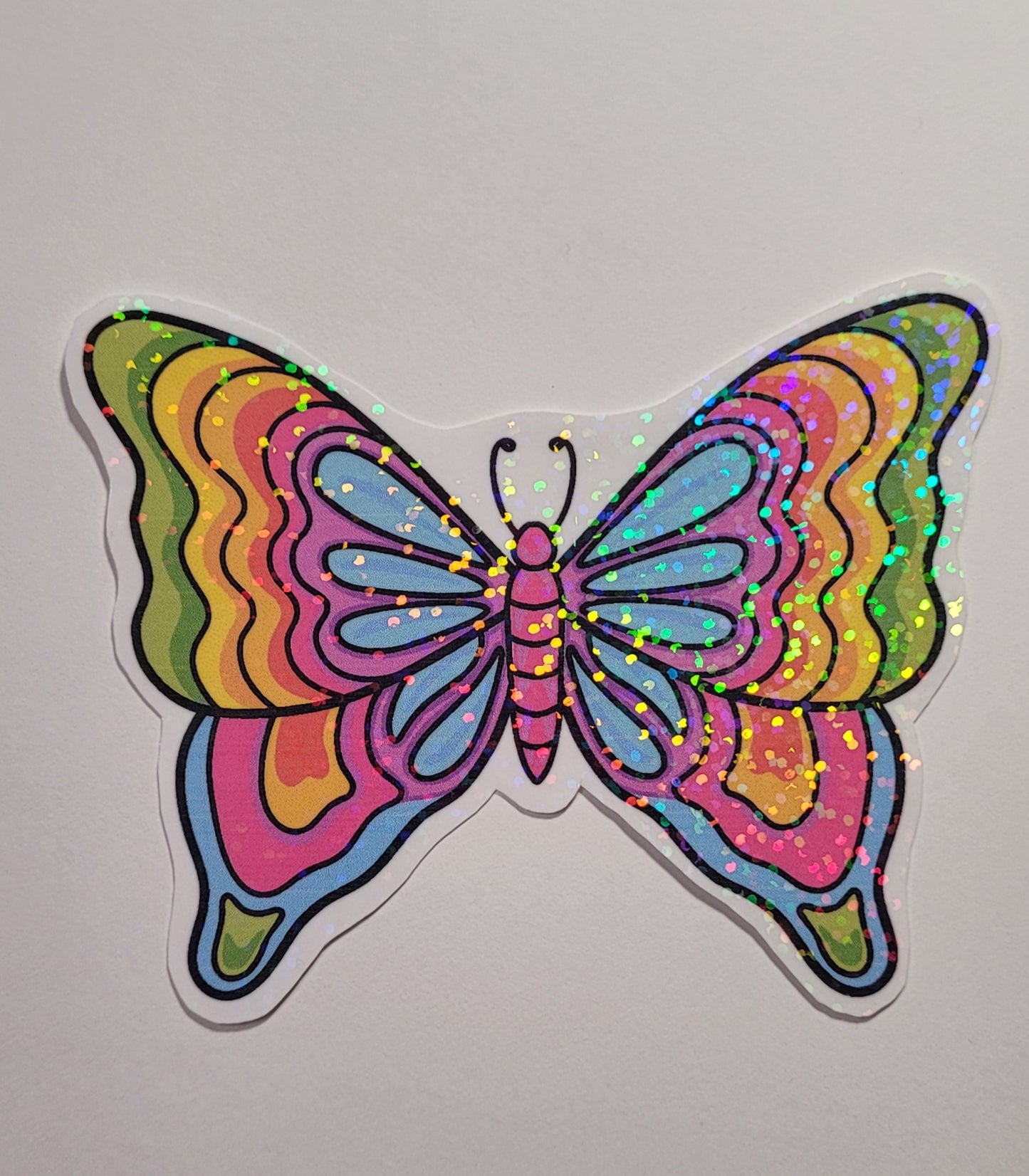Holographic Rainbow Buttefly Sticker