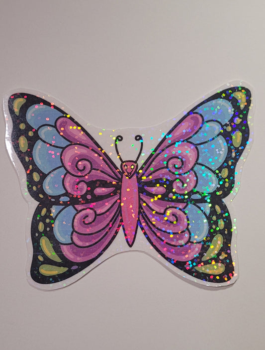 Holographic Buttefly Sticker