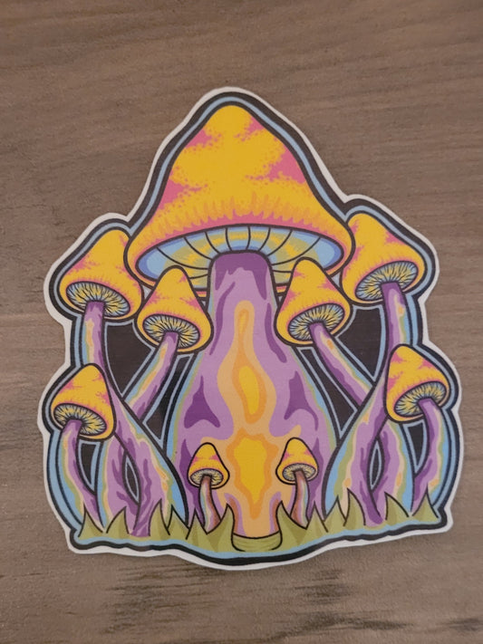 Mushroom Group Sticker