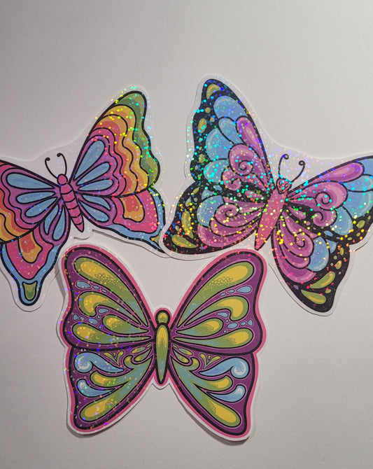 Holographic Butterfly Sticker Pack